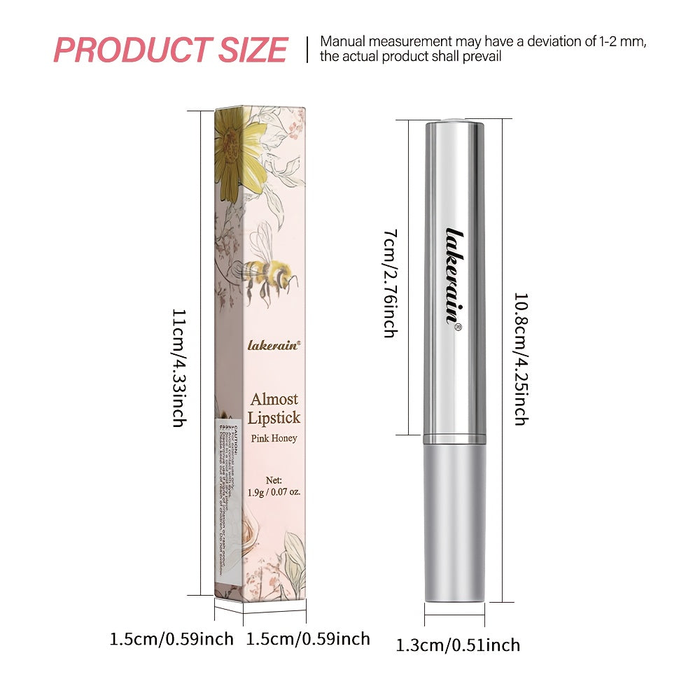 Baume à Lèvres Rose LAKERAIN – Hydratant & Teinté