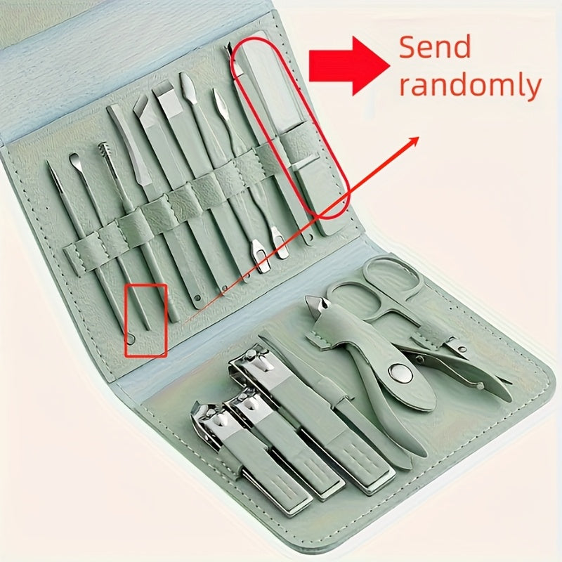 Set Manicure & Pédicure 16 pcs – Acier Inoxydable Premium™