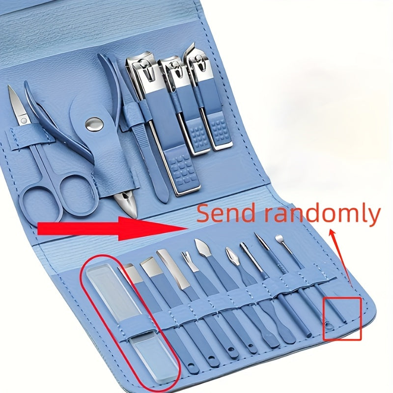 Set Manicure & Pédicure 16 pcs – Acier Inoxydable Premium™