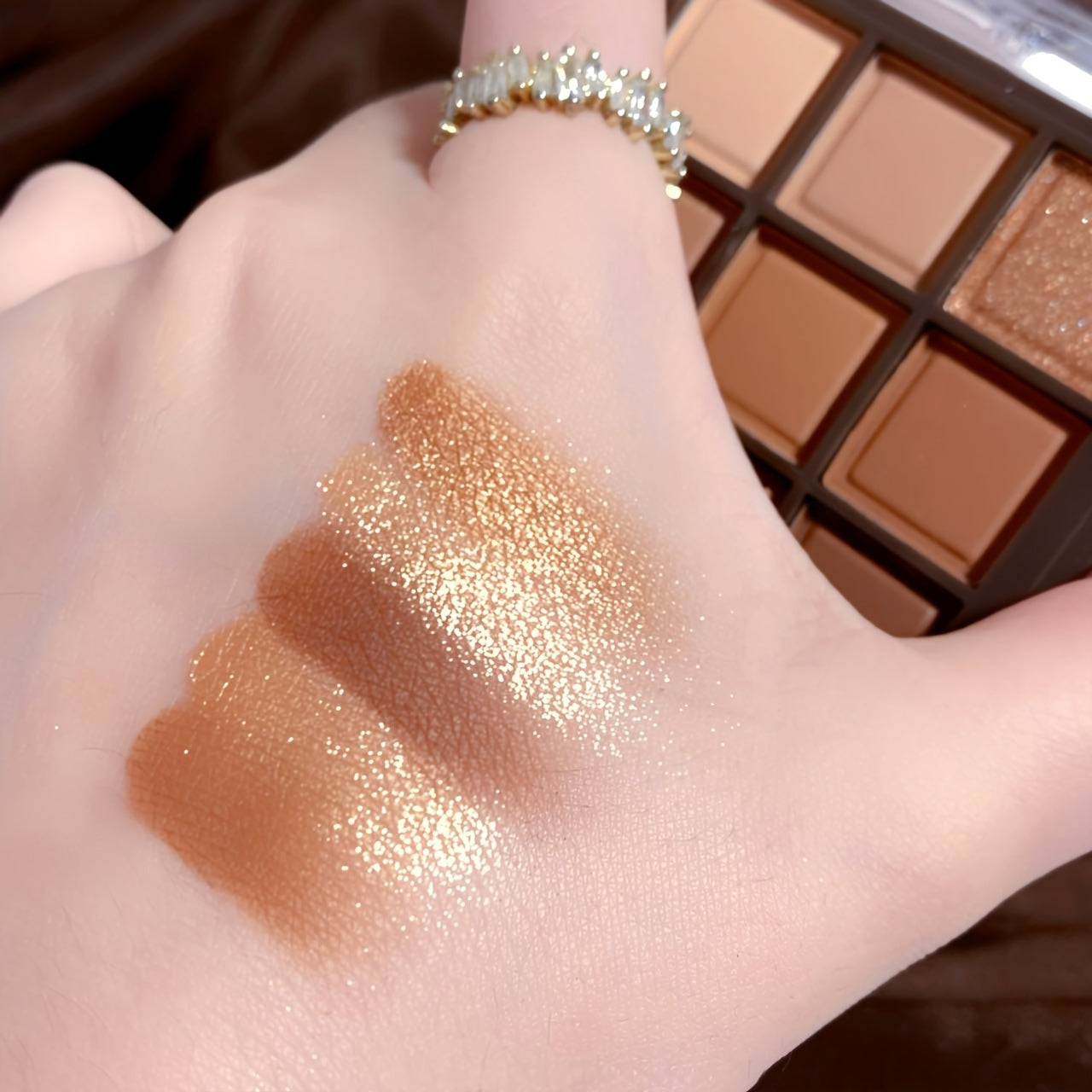 Palette 9 Couleurs – Tons Chocolat Mat & Brillant™